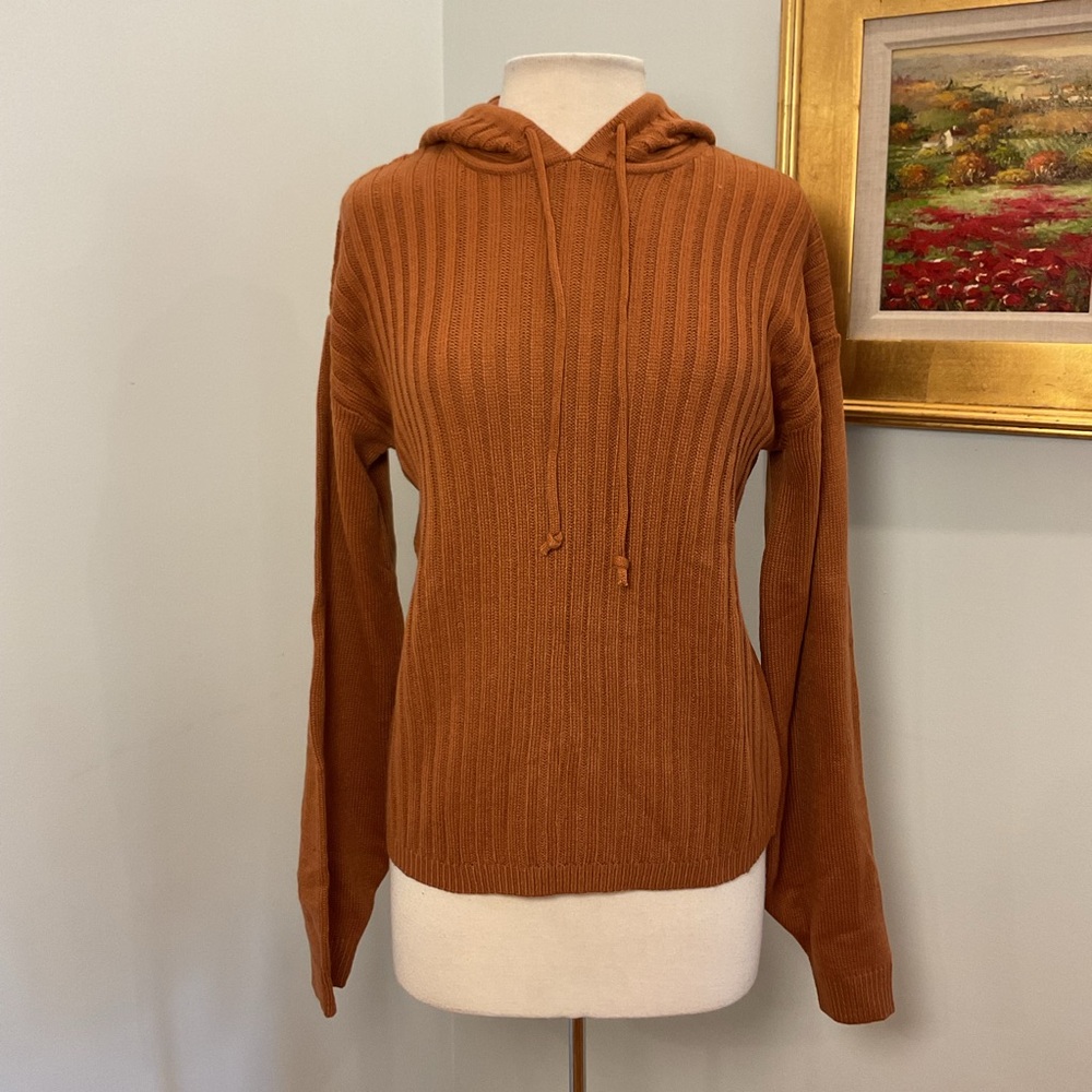 SNDYS Everyday Ribbed Knit Hoodie‎ Sweater